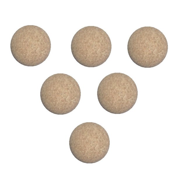 René Pierre Foosball Table Cork Ball Replacement - Natural (Set of 6)