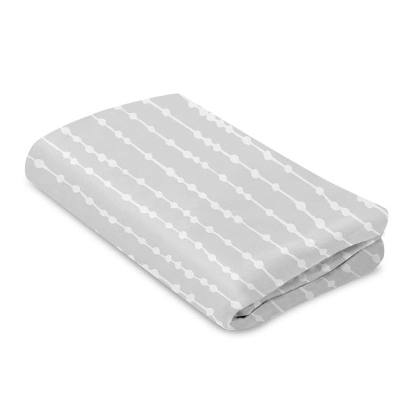 4moms mamaRoo Sleep Waterproof Bassinet Sheet - Beads, Grey