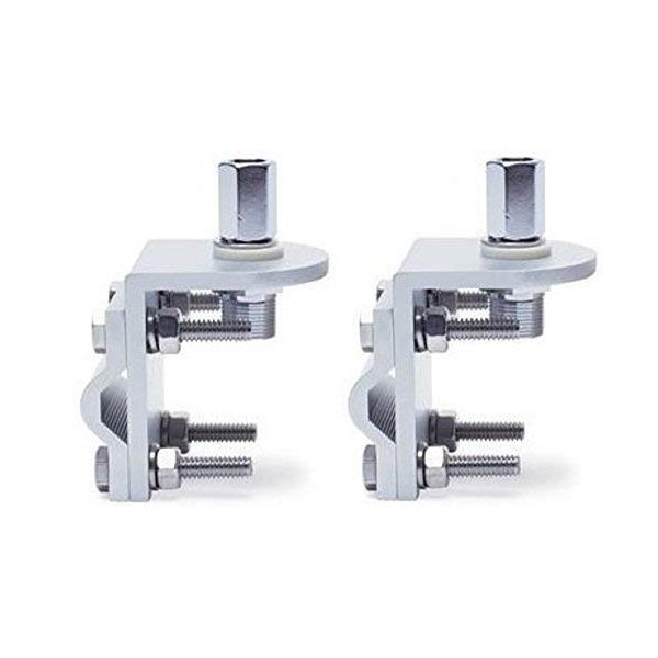 Pro Trucker Lot of (2) 3-Way Single Groove CB Radio Antenna Mirror Mounts