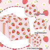 HFBOBP 50PCS Strawberry Paper Napkins 13 x 13 Inches Luncheon Napkins Cocktail Napkins Disposable Strawberry Theme Decorations for Kids Baby Shower,Birthday Party,Berry Theme Party Supplies