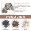300PCS Hair Tinsel Beads Micro Rings Links Beads, 5MM Extension Beads with Silicone & Hair Extension Beads, Silicone Beads for Hair Tinsel - Hair Extensions for Hair (Blonde/Brown/Black)