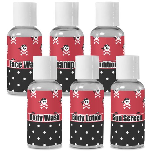 YouCustomizeIt Personalized Girl's Pirate & Dots Travel Bottles