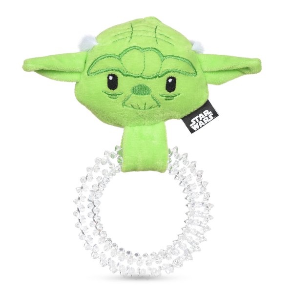Star Wars for Pets Yoda Puppy Ring Teether Toy for Puppies | Dog Toys, Puppy Teething Toys, Puppy Safe Chew Toys, Dog Chew Toys (FFP19214)