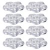 Beaupretty 8PCS Clear Empty Eyeshadow Palette Makeup Organizer Eyeshadow Storage Box Case Lipstick Pigment Palette Tray