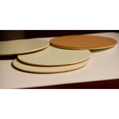 SlumberLights Glowster Nightlights - Rechargeable, Eco-Friendly Glow-in-The-Dark Coaster Design for Kids & Adults (4-Pack)