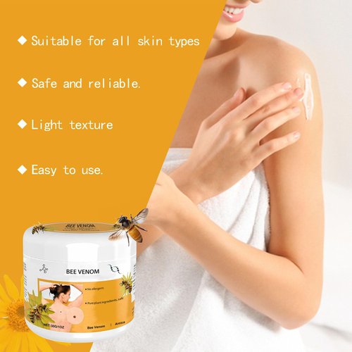 Jefuzh 3PCS Bee Venom Repair Cream, Hydrating Moisturizing Cream, 2024 New Bee Venom Cream, Suitable for All Skin 30ml