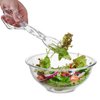 Pack of 4 11-Inch Clear Plastic Scissor Salad Tongs - Premium, Heavy-Duty, Reusable Serving Utensils for Catering, Cooking, Buffets, Party Supplies, and Weddings, Dishwasher Safe