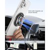 SUPERONE Magnetic Ring Holder for MagSafe Dual-Side Magnetic, Removable Gym Phone Grip with Kickstand for iPhone 16/15/14/13/12/ Series MagSafe Case All Phones Compatible with Magnetic Car Mount