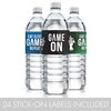 DISTINCTIVS Video Game Birthday Water Bottle Labels - 24 Stickers