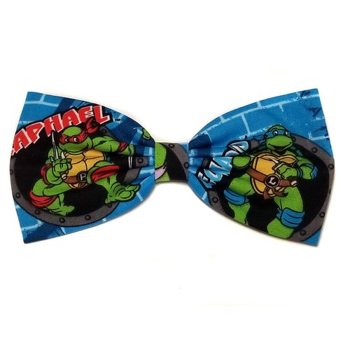 Super Heroes Hair Bows-Sci Fi Characters, Horror (Group 2) (Alligator Clip, Blue Turtles)