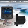 Bluetooth Marine Stereo Radio Receiver: Boat Digital Multimedia MP5 Player - 4.1 Inch LCD Display AM FM USB AUX Subwoofer 200W High Output for Golf Cart ATV UTV Yacht