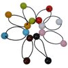 Parcelona France BOULI Ball Stretchable Ponytail Holder Elastic Hair Ties Bands Ponies