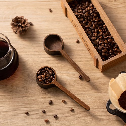 Wooden coffee scoop for jars Bamboo scoop Wooden scoop Farmhouse minimalist food jars scoop