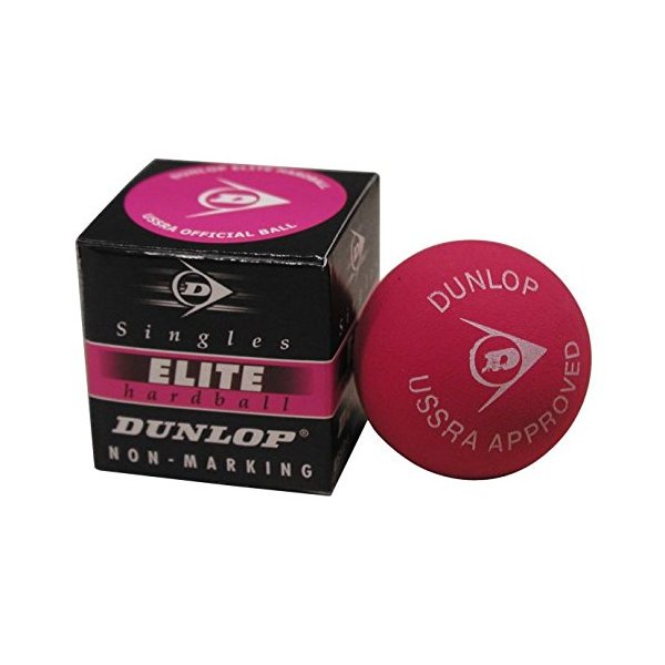 Dunlop Elite Singles (Hard Ball) Squash Ball (1-Ball)