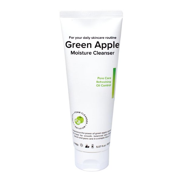 Naisture Foaming Facial Cleanser for Daily Face Wash Skincare with Hyaluronic Acid- Green Apple Moisture Cleanser