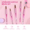 SAVILAND 5pcs Acrylic Nail Brush Set - Size 4/8/10/14/16 Professional Acrylic Nail Brush for Acrylic Application Acrylic Nails Extension & Carving for Nail Salon Home DIY