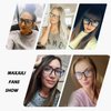 MAXJULI Blue Light Blocking Glasses,Computer Reading/Gaming/TV/Phones Glasses for Women Men(Shiny Black)