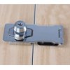 Keyed Hasp Locks Twist Knob Keyed Locking Hasp,Chrome Plated Hasp Lock with Keys,Door Lock Clasp w/Screws for Door Cabinet