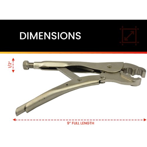 Hot Max 24124 Oxy-Acetylene Hose Crimping Tool, Locking Plier Type