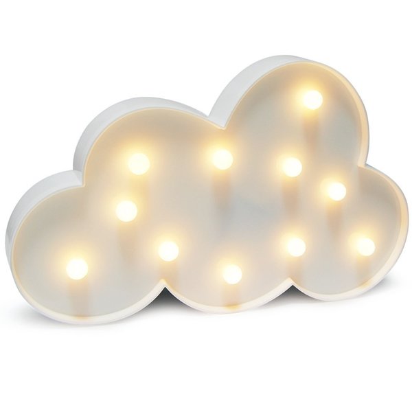Cloud LED Night Light Table Lamp for Party Birthday Wedding Atmosphere,Battery Operated Decorative Marquee Signs Light Nursery Lamp for Bedroom and Wall Decoration(Cloud)