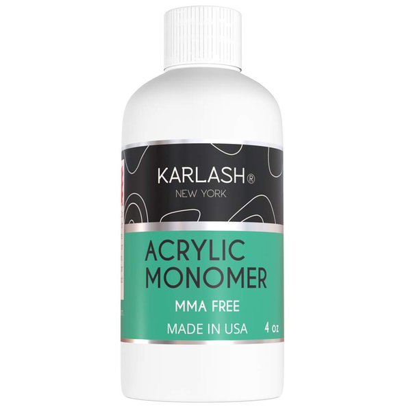 Karlash Professional Acrylic Liquid 4 oz Monomer MMA FREE for Doing Acrylic Nails, MMA free, Ultra Shine and Strong Nail