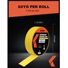 KREFINISH Professional Auto Body Painters Tape, Yellow, 1.41in x 60 yards/3 Rolls, Heat Resistant, No Residue, UV & Moisture Resistant, Ideal for Auto Body Painting, Cars, Trucks, Motorcycles