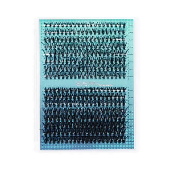 Lash Clusters DIY EyeLash Extension 320PCS, 0.07 D Curl 9-16MIX 30D 50D Curl Wispy Fluffy Cluster Lashes Extension, Individual DIY Single Lashes Cluster Extensions for Eyelash Extensions Beginners