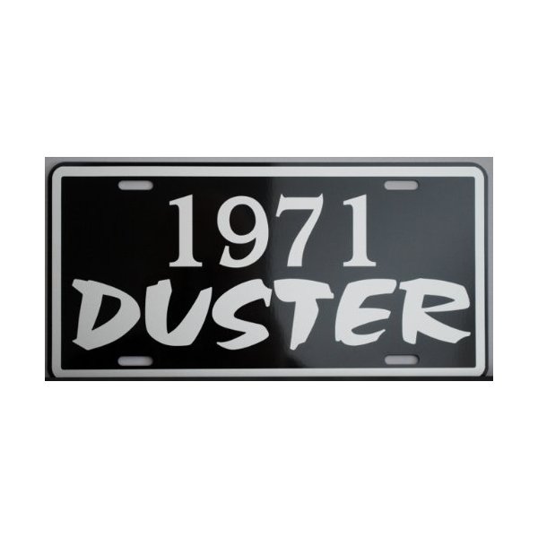 1971 71 Duster Metal License Plate 6x12 Tag Fits Plymouth Slant Six 318 340 360 440 Hot Rod Muscle Car Custom Classic Museum Collection Man Cave bar Garage Shop Novelty Gift Sign