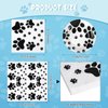 Potchen 80 Pcs Dog Birthday Party Supplies Dog Paw Party Tableware Supplies 40 Disposable Plates and 40 Napkins for Puppy Doggy Party Decoration, 7 Inch
