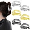6 Pcs Wing Hair Claw Clips Metal High Ponytail Holder Hair Claws Fancy Hair Jaw Clips Non-Slip Vintage Hair Clamps Hair Updo Grip Hair Accessories for Women Girls