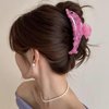 Whale Hair Claw Clip Fashion Animal Hair Jaw Clip 4.3 Inch Acetate Hair Accessories for Women Gilrs, Pink