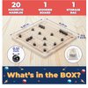 MAGNET CLASH - New 2024 Magnetic Chess Board Game Set with 20 Stones - Educational Strategy & Puzzle Game for Families and Parties, Brain Teaser for Kids & Adults, Ideal Gift