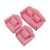 Fateanuki 1 12 Scale Doll House Furnitures 3pc Sofa Miniature Dollhouse Toy Parlor Bedroom Decoration Accessories（Red-White Stripes）