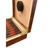 Prestige Import Group Chateau Small Cigar Humidor with Humidifier - Capacity: 20 Cigars - Color: Burl