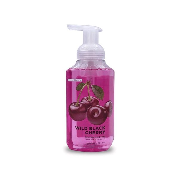 Scent Theory Hand Gentle Pump Foaming Soap ( 11 oz ) Made with Essential Oils (Wild Black Cherry)