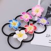 Beaupretty 12pcs Plumeria Hair Ties Plumeria Flowers Hair Clips Flower Hair Ties Hawaiian Hair Accessories for Women Girls for Beach Party Hairstyles Decor