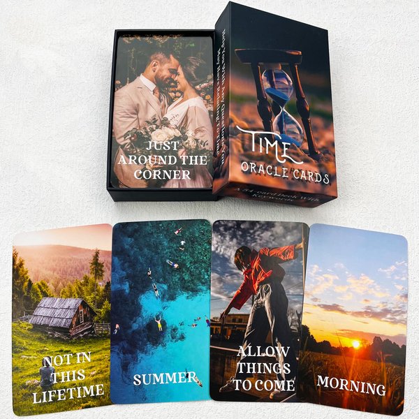 soulme Time Oracle Cards Deck, Divine Timing Oracle Cards, Oracle Cards for Beginners, Answers to All Your Timing Related Questions