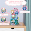 QMAN Building Blocks Toys City Street Construction Set Educational Bricks Toy for Girls Age 6-12 and Up (Flower Shop)