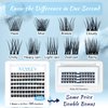Lash Clusters 84 Pcs Cluster Lashes Eyelash Clusters DIY Cluster Eyelash Extensions Individual Lashes Thin Band & Soft (Rainy,C-8-16mix)
