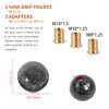 Forged Carbon Fiber Shift Knob Real Carbon Fiber Gear Shifter Spherical Type Unique Designed for Most Manual Car Universal Gear Shift Knob with 3 Adapters (Carbon Fiber-Sphere, Black)