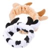 Mikinona 2 Pcs Animal Face Wash and Hair Bundle Girls Hijab Spa Hair Band Skin Care Headband Cow Headband Spa Headband Puffy Spa Hairband Women Headband Skincare Headbands Makeup Hairband