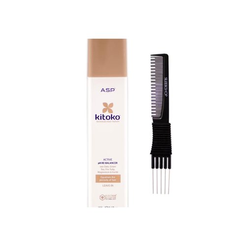 Asp Kitoko Active PH Re-Balancer (8.5 oz) with Teasing Comb Pack 1