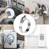 2 Pieces drain hose Connectors, Fit for 0.8 Inch, Hose Washer Extension Adapter with 4 Pieces Clamps for washing machine, Dishwasher Water Pipe