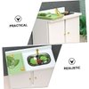 HONMEET Doll House Kitchen Sink Miniature Cabinet Scale Dollhouse Furniture for Kitchen Bathroom Decor Miniature Accessory for Dollhouse Interiors