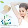 Vtrem Underarm Sweat Pads 600cm (236.22") Transpapent Armpit Prevent Sweat Sheet Disposable Perspiration Absorbent Sticker Absorbing Sweat for Men Women