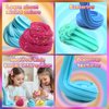 Desserts Butter Slime Bucket Kit for Girls and Boys - Soft White Premade Scented Slime Kit,Including 7pack Colorful Soft Clay,Super Soft and Non-Sticky, Stress Relief Toys, Party Favors for Kids