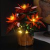 BrickBling Light Compatible with Lego Icons Poinsettia Flower Décor, LED Lighting Compatible with Lego 10370 (No Model Set)