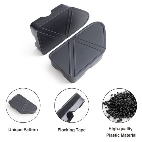 JKCOVER Bed Rail Stake Pocket Covers Compatible with Chevy Silverado/GMC Sierra 2500/3500HD(2020-2023 2024) Chevy Silverado/GMC Sierra 1500(2019-2024) Accessories Bed Rail Holes Covers Plugs(2PS)