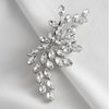 SWEETV Rhinestone Bride Wedding Hair clip Silver Crystal Bridal Hair comb Sparkly Hair Piece Gem Hair Accessories for Women/Girls & Brides/Bridesmaids