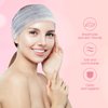 100 Pieces Disposable Spa Headbands Bulk Individually wrapped,Hair Facial Elastic Head Band Wraps,Soft Non-Woven Skin Care Face Washing Headband,Girls Women Makeup Sauna Spa Party Supplies (Pink)